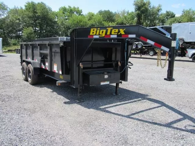 Big Tex 7 x 16 Gooseneck Dump Trailer 10K Axles - Image 6