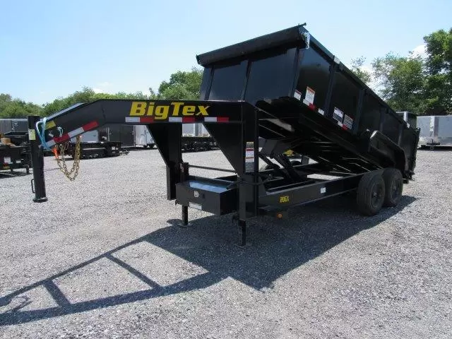 Big Tex 7 x 16 Gooseneck Dump Trailer 10K Axles - Image 8