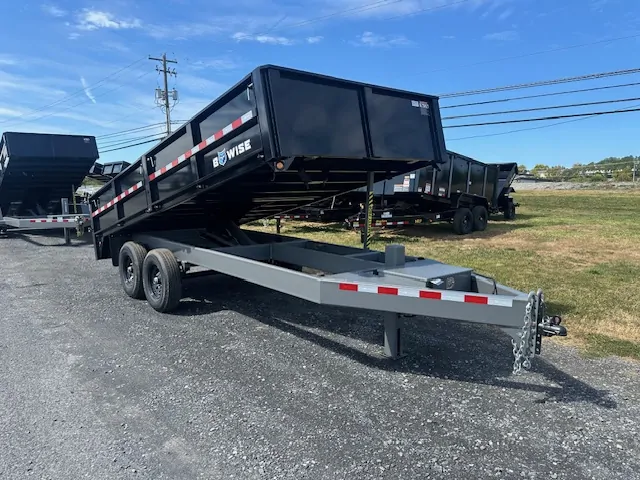 BWise 7 x 16 Deckover Dump Trailer Fold Down Sides