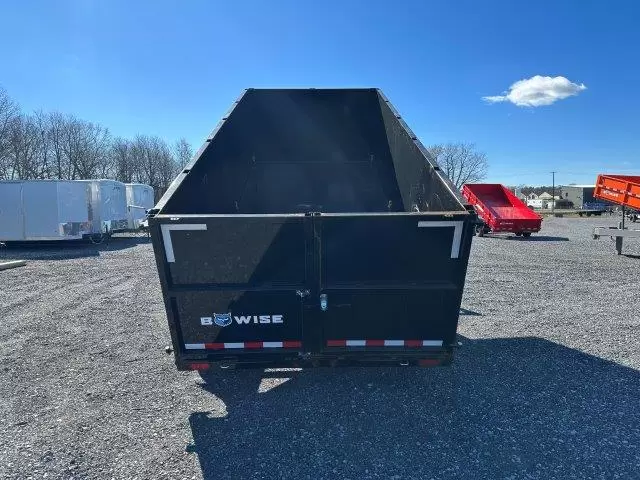 BWise 7 x 16 Gooseneck Dump Trailer – 4′ High Side - Image 8