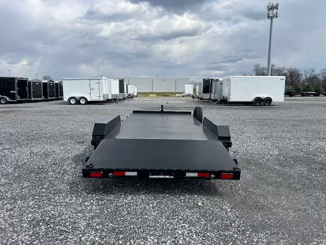 CAM Superline 7 x 18 Steel Deck Car Hauler Aluminum Wheels - Image 3