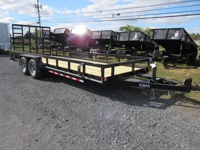 Cam Superline 7 x 20 Landscape Utility Trailer – Rear Landscape Gate