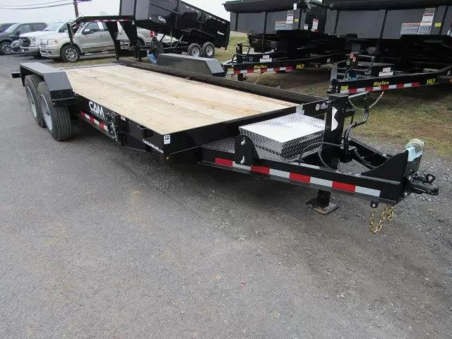 CAM Superline 7 x 20 Equipment Trailer Full Tilt Deck