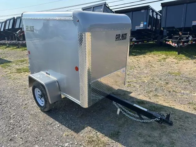 Car Mate 4 x 6 Enclosed Cargo Trailer – Single Rear Door