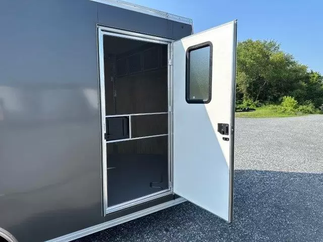 Car Mate 8.5 x 16 Enclosed V-Nose Cargo Trailer- A/C Unit - Image 2