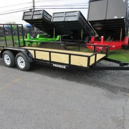Premier 6.4 x 16 Landscape Utility Trailer – Rear Ramp Gate
