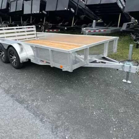 Sport Haven 7×14 Aluminum Utility Trailer – Aluminum Wheels